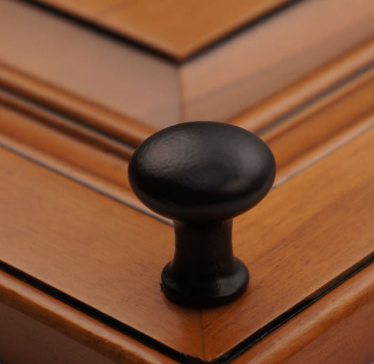 Cast Iron 1-1/8″ Tall Round Iron Cabinet Knob – Packs of (5)