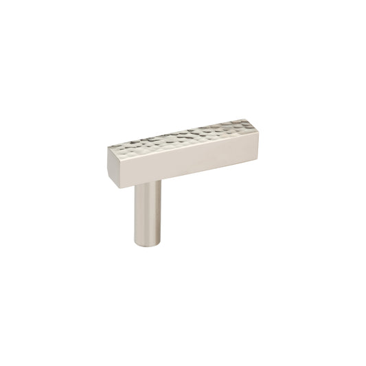 Narrow hammered L Knob