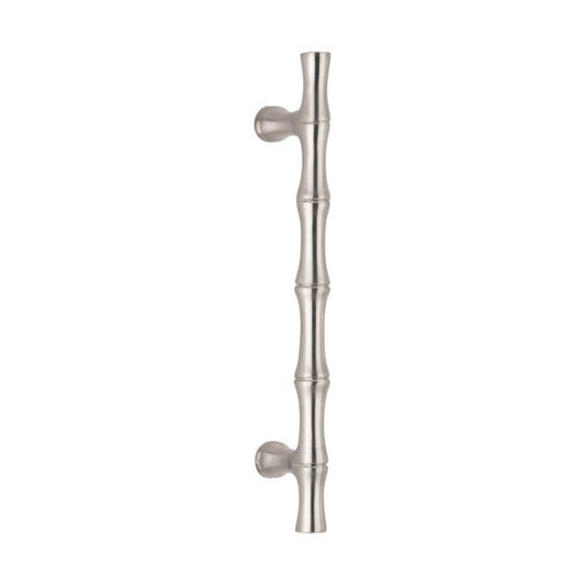 Bamboo Handle satin Nickel 6″