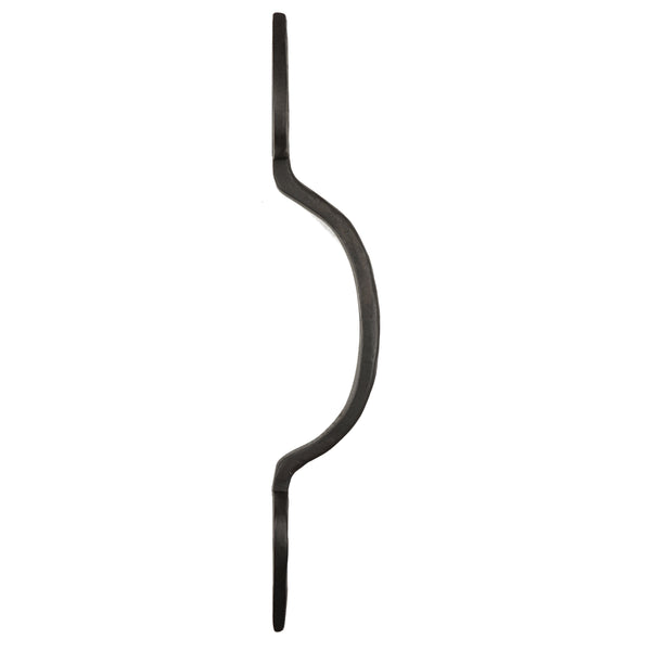 Solid Bronze Textured Gate & Door Pull   Heart   Slim