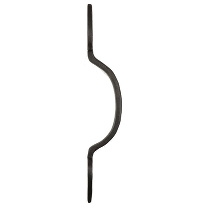 Solid Bronze Textured Gate & Door Pull   Heart   Slim