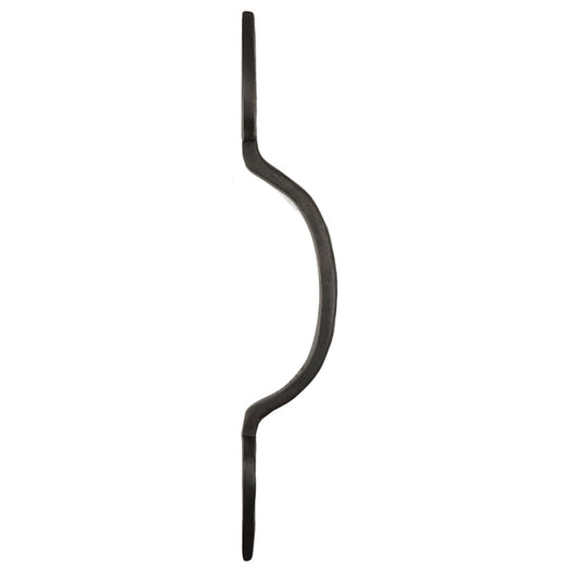 Solid Bronze Textured Gate & Door Pull   Heart   Slim