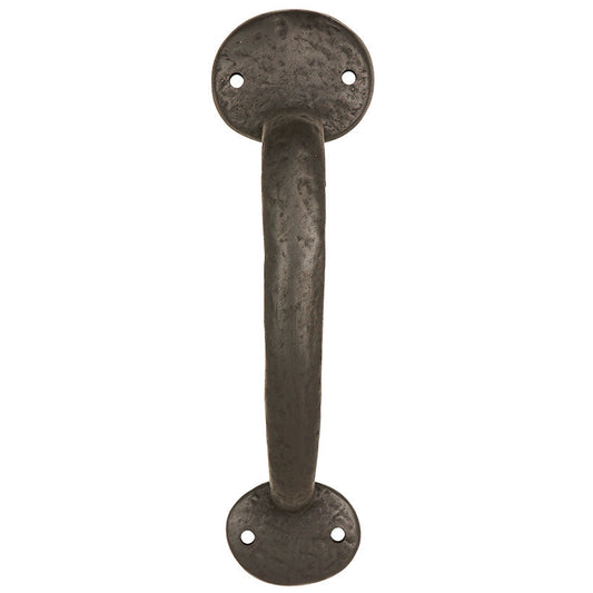 Solid Bronze Textured Gate & Door Pull   Bean