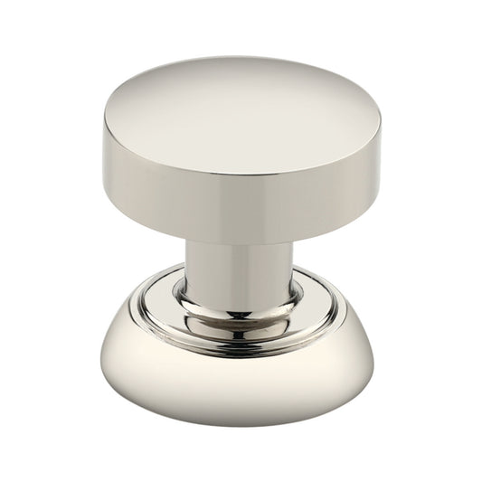 Detroit Cabinet Knob Polished Nickel Medium