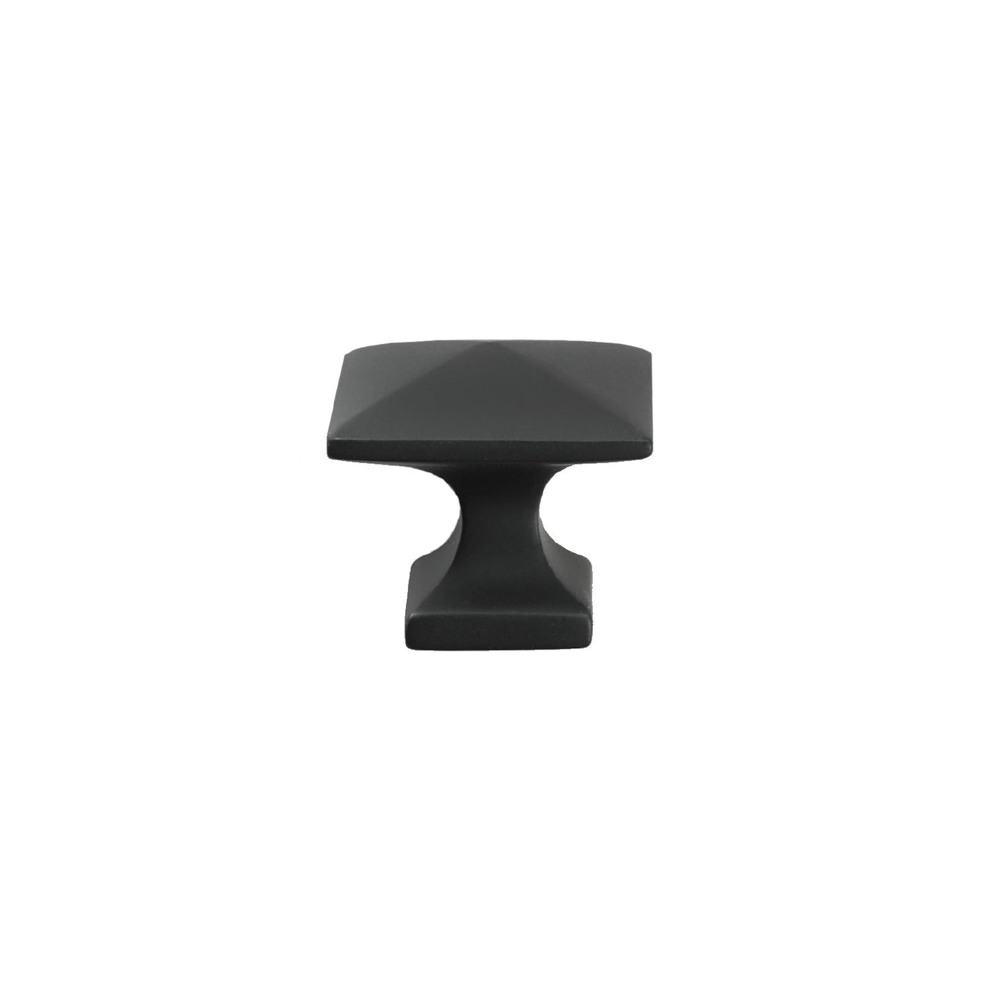 Solid Bronze 1-1/4″ Modern Square Cabinet Knob – Black