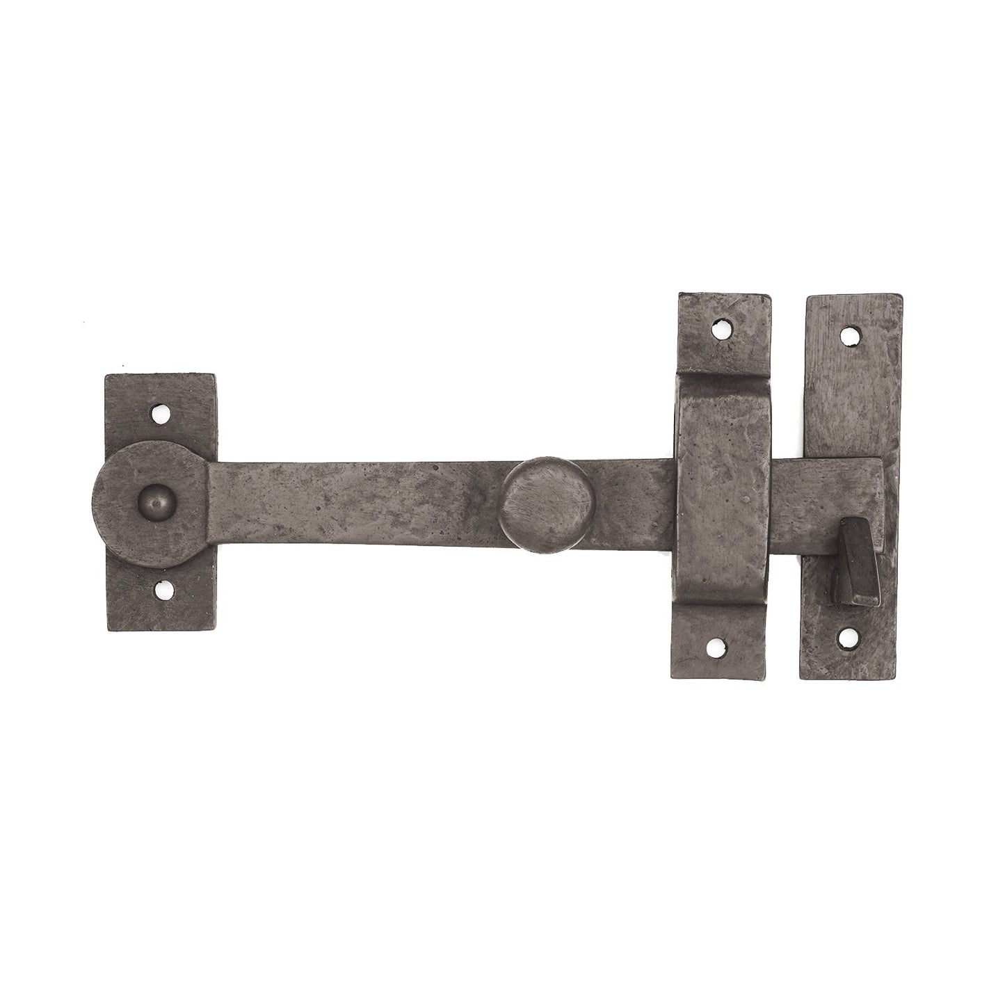 Solid Bronze Textured Drop Bar Latch With Knob