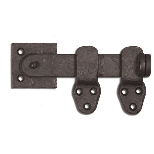 Solid Bronze Textured Lockable Bar Latch   Reversible