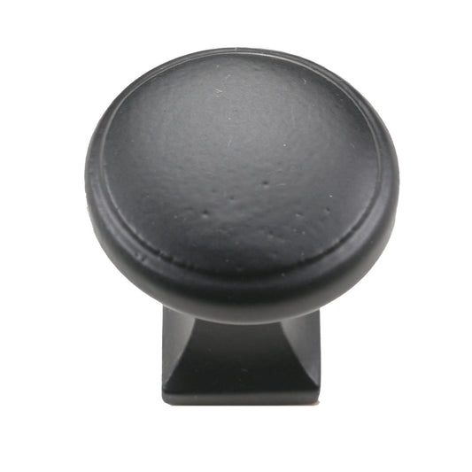 Cast Iron Round Square Iron Cabinet Knob – Packs of 10