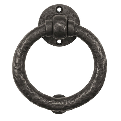 Solid Bronze Textured Door Knocker   4 1/2" Diameter