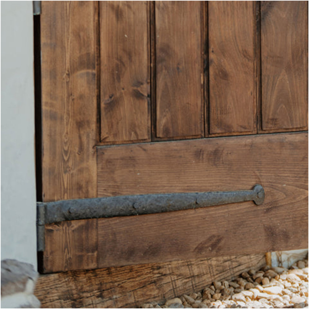 Solid Bronze Textured Band Hinge - Bean - 24" Long