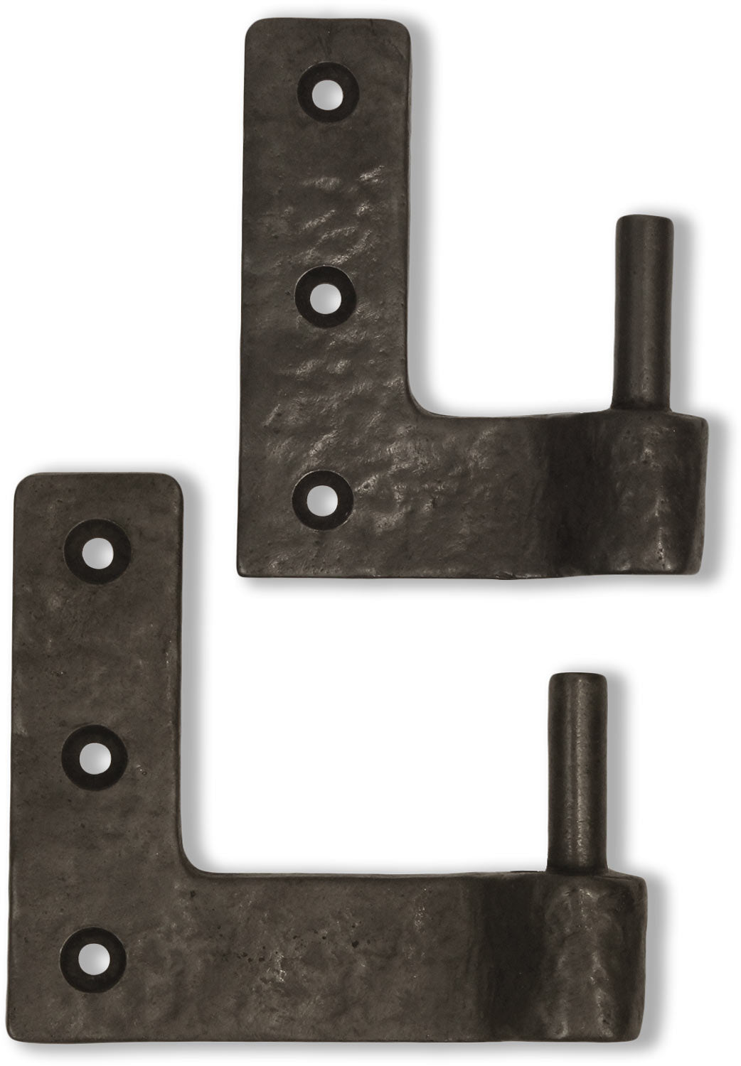 Solid Bronze Textured Shutter New York Strap Shutter Hinges   2 Pair