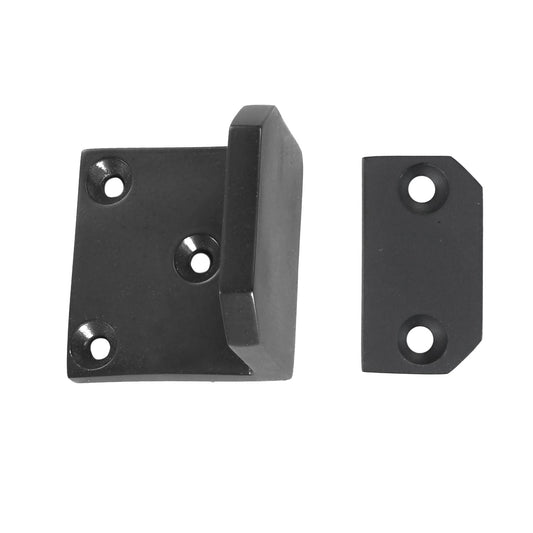 Solid Bronze Gate Stop – Black
