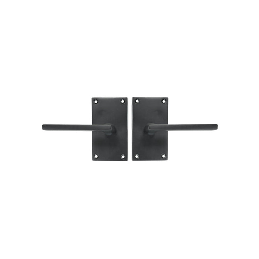 Solid Bronze Passage Set - Square with Tapered Handle - Black