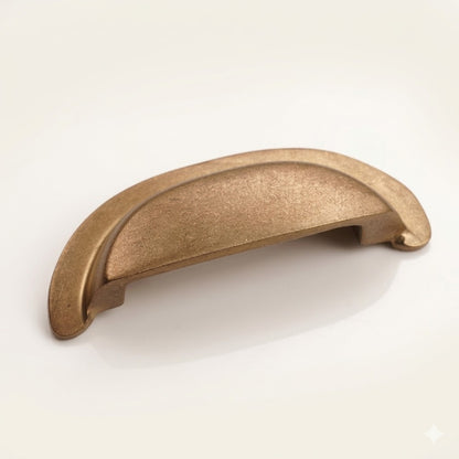Bronze Flat Round Bin Pull 4 1/4″ Champagne