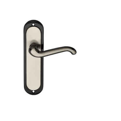 Chicago Lever Door Handle Set Satin Brass Nickel Finish