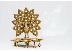 Brass Deepak Stand 6″ Handcrafted Decorative Diya Holder
