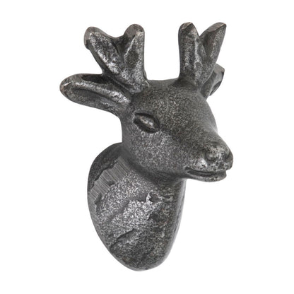 Deer Knob Silver Finish Decorative Cabinet Knob – Set of 5