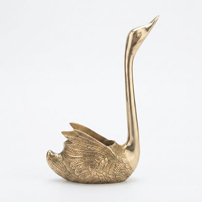 Handcrafted Solid Cast Brass Swarm Figurine – Gold Finish Decorative Showpiece (8 Inch)