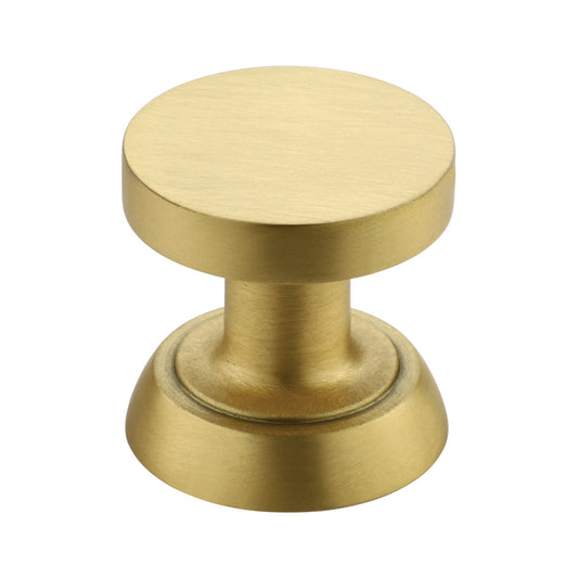 Detroit Cabinet Knob Satin Brass Small