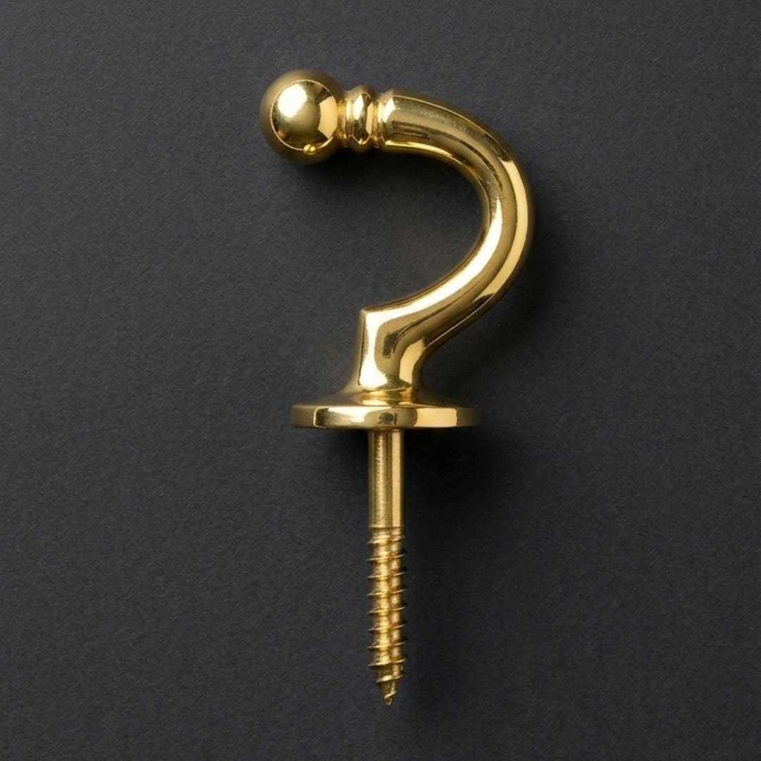 Back Hook 1 1/2" Pb (Polished Brass)