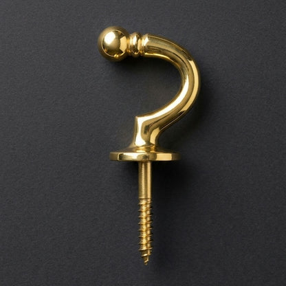 Back Hook 1 1/2" Pb (Polished Brass)