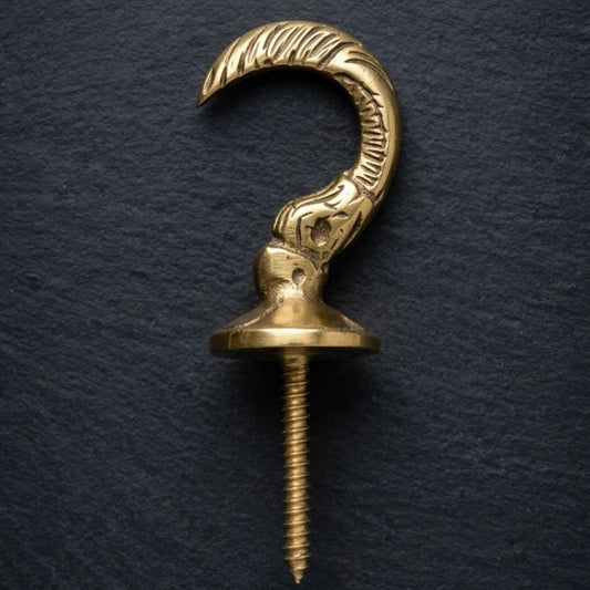 Back Hook 1 3/5" Pb (Polished Brass)