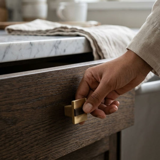 Bronze Contemporary Banded Knob 1 Champagne Espresso