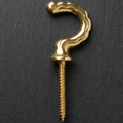 Hook 1 1/5" Pb (Polished Brass)