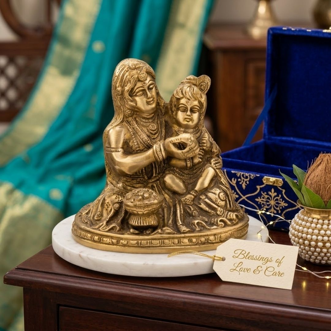 Ladu Gopal Ji Brass Statue Handcrafted Idol for Home Décor & Pooja