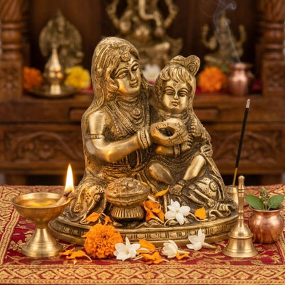 Ladu Gopal Ji Brass Statue Handcrafted Idol for Home Décor & Pooja