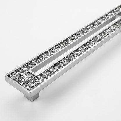 Carraway Cabinet Pull 7.28″ Polished Chrome Crystal Decorative Handle