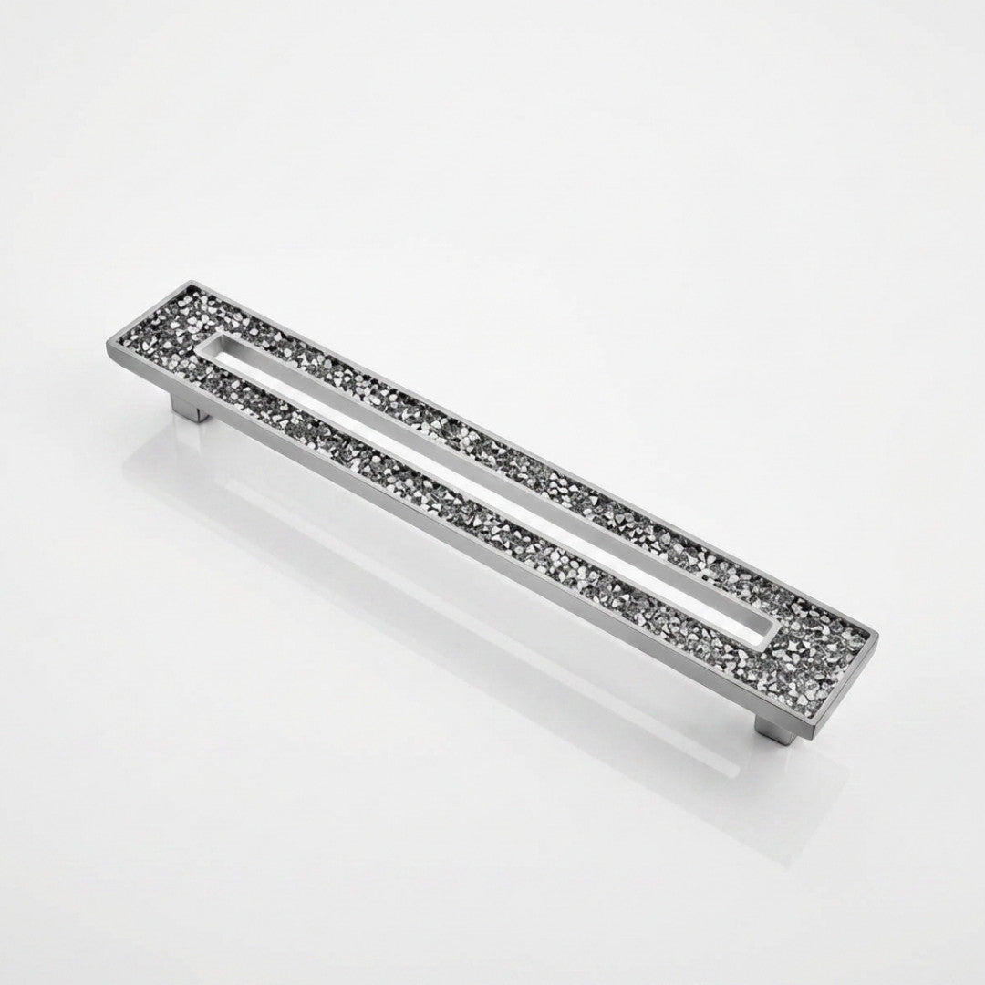 Carraway Cabinet Pull 7.28″ Polished Chrome Crystal Decorative Handle