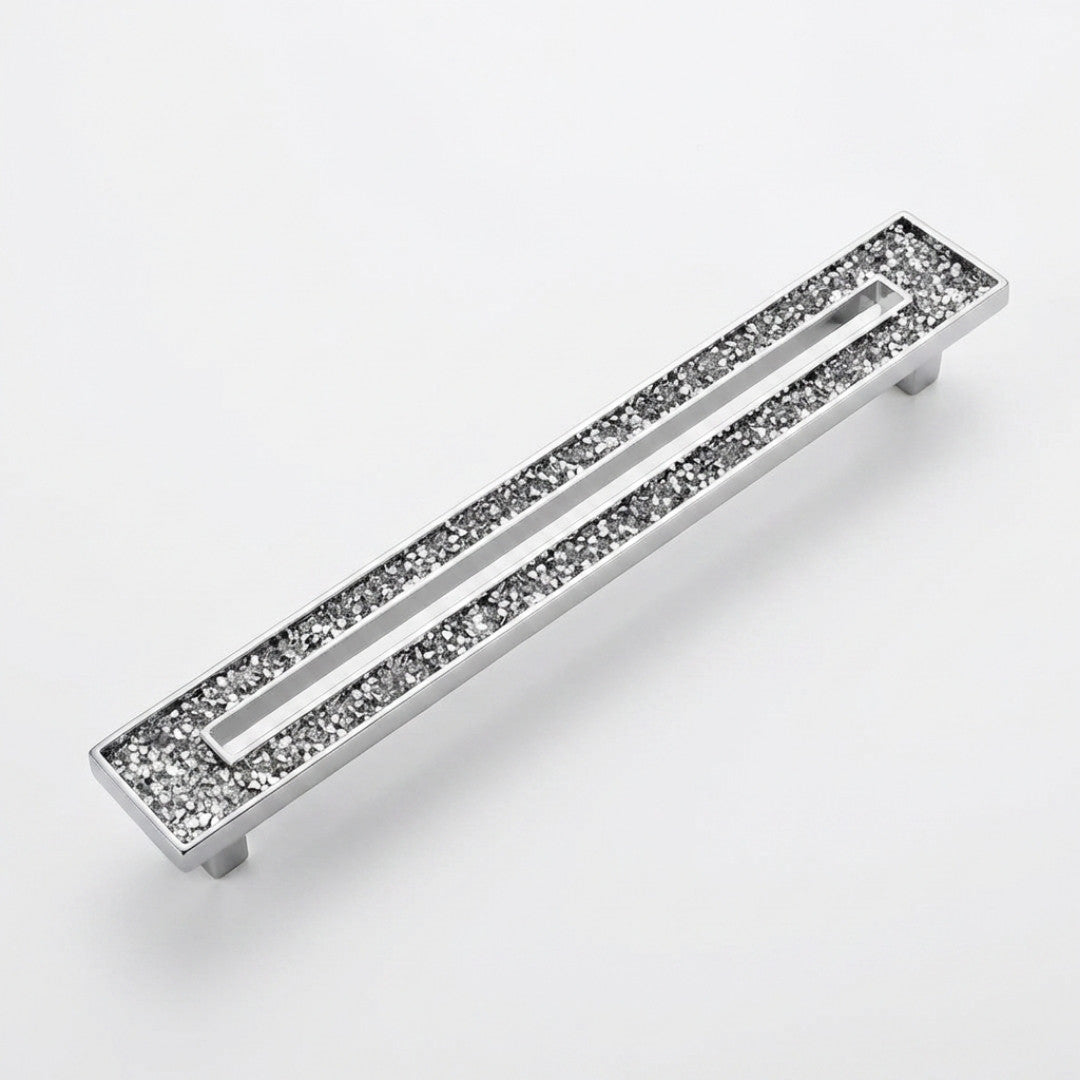 Carraway Cabinet Pull 8.54″ Polished Chrome Crystal Decorative Handle