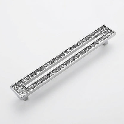 Carraway Cabinet Pull 8.54″ Polished Chrome Crystal Decorative Handle