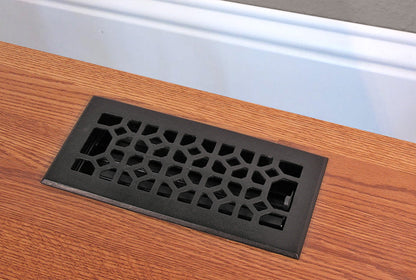 Cast Iron Floor Vent Legacy Classic Style Black Air Vent Cover – Multiple Sizes