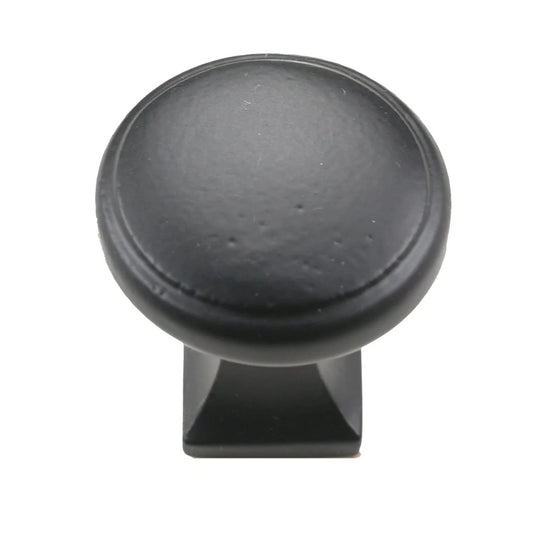 Cast Iron Round Square Iron Cabinet Knob – Packs of 10