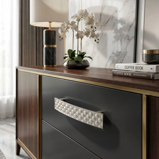 Gabrielle Cabinet Pull 4.53″ Satin Nickel Decorative Handle