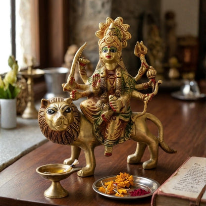 Durga Maa | Handcrafted Durga Maa Brass Statue for Home Décor & Pooja