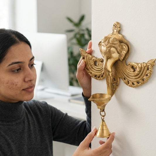 Brass NajarBatu 4″ Handcrafted Decorative Protective Showpiece