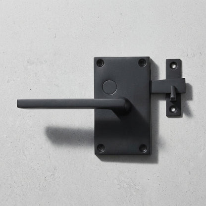 Solid Bronze Case Latch with Tapered Handle Black Gate & Door Hardware Set