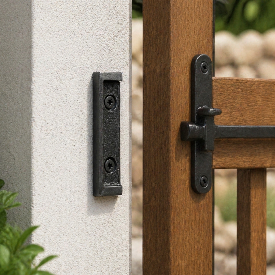 Solid Bronze Edge Gate Stop Black Door & Gate Stopper
