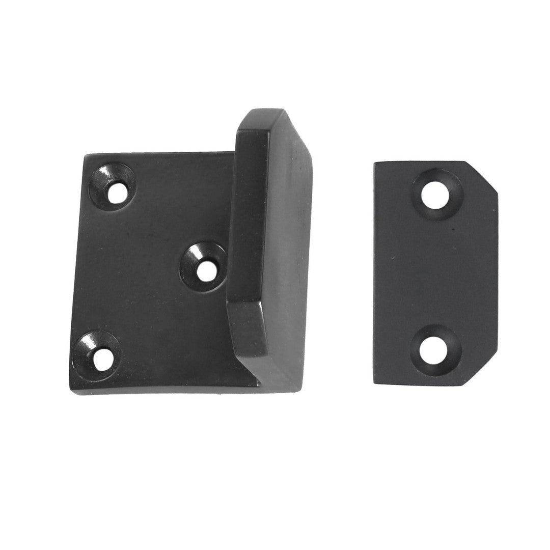 Solid Bronze Gate Stop Black with Stopping Pad Door & Gate Hardware