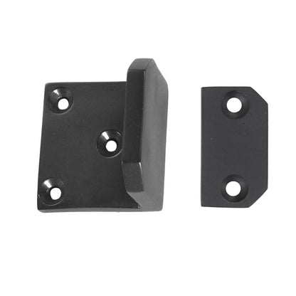 Solid Bronze Gate Stop Black with Stopping Pad Door & Gate Hardware