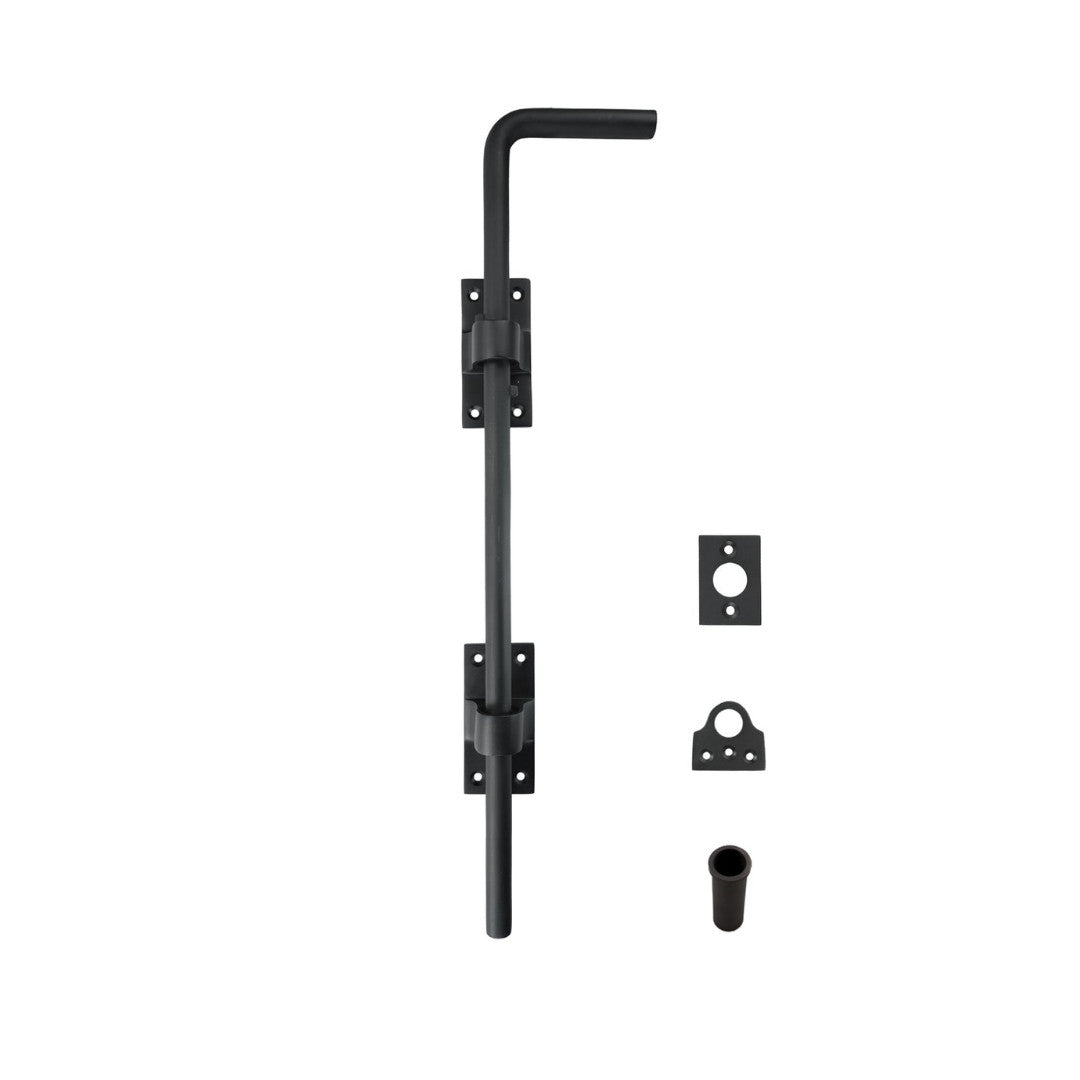 Solid Bronze Lockable Gate Cane Bolt 20″ Oil-Rubbed Bronze Heavy Duty Bolt