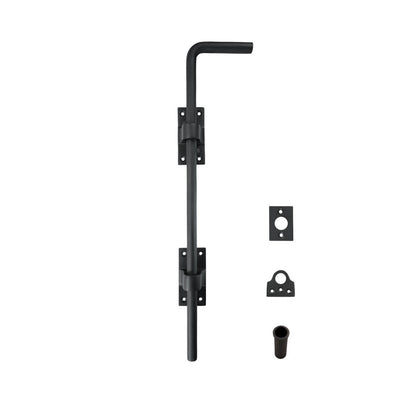 Solid Bronze Lockable Gate Cane Bolt 20″ Oil-Rubbed Bronze Heavy Duty Bolt