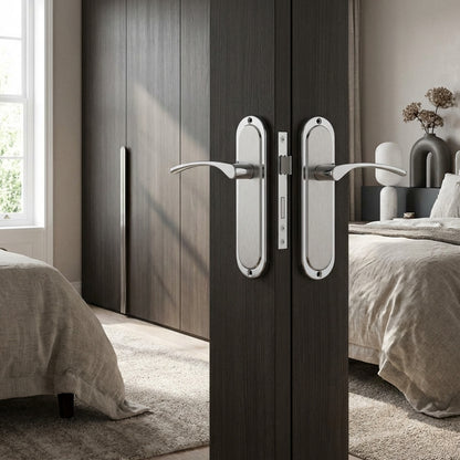 Toulouse Door Lever Handle Collection Latch Lock & Bathroom Set