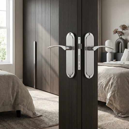 Toulouse Door Lever Handle Collection Latch Lock & Bathroom Set