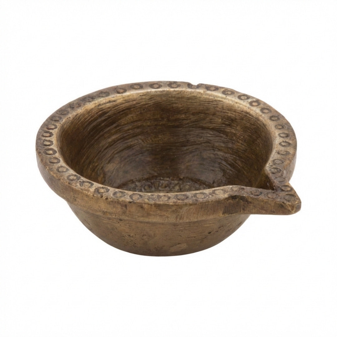 Brass Deepak 3 Handcrafted Decorative Diya