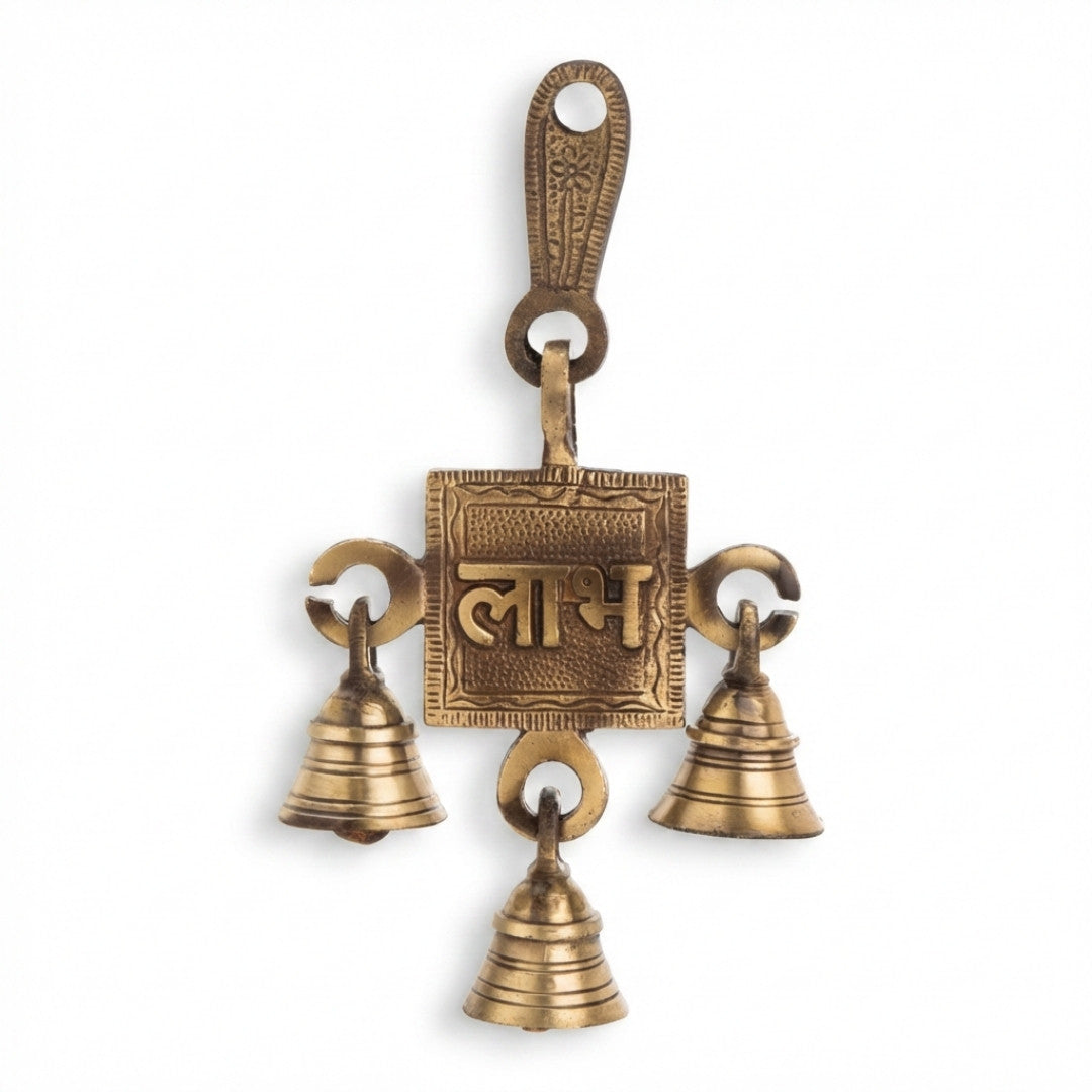 Brass Labh Decorative Idol 4″ Handcrafted Auspicious Showpiece