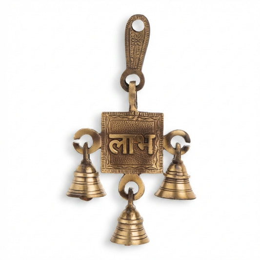 Brass Labh Decorative Idol 4″ Handcrafted Auspicious Showpiece
